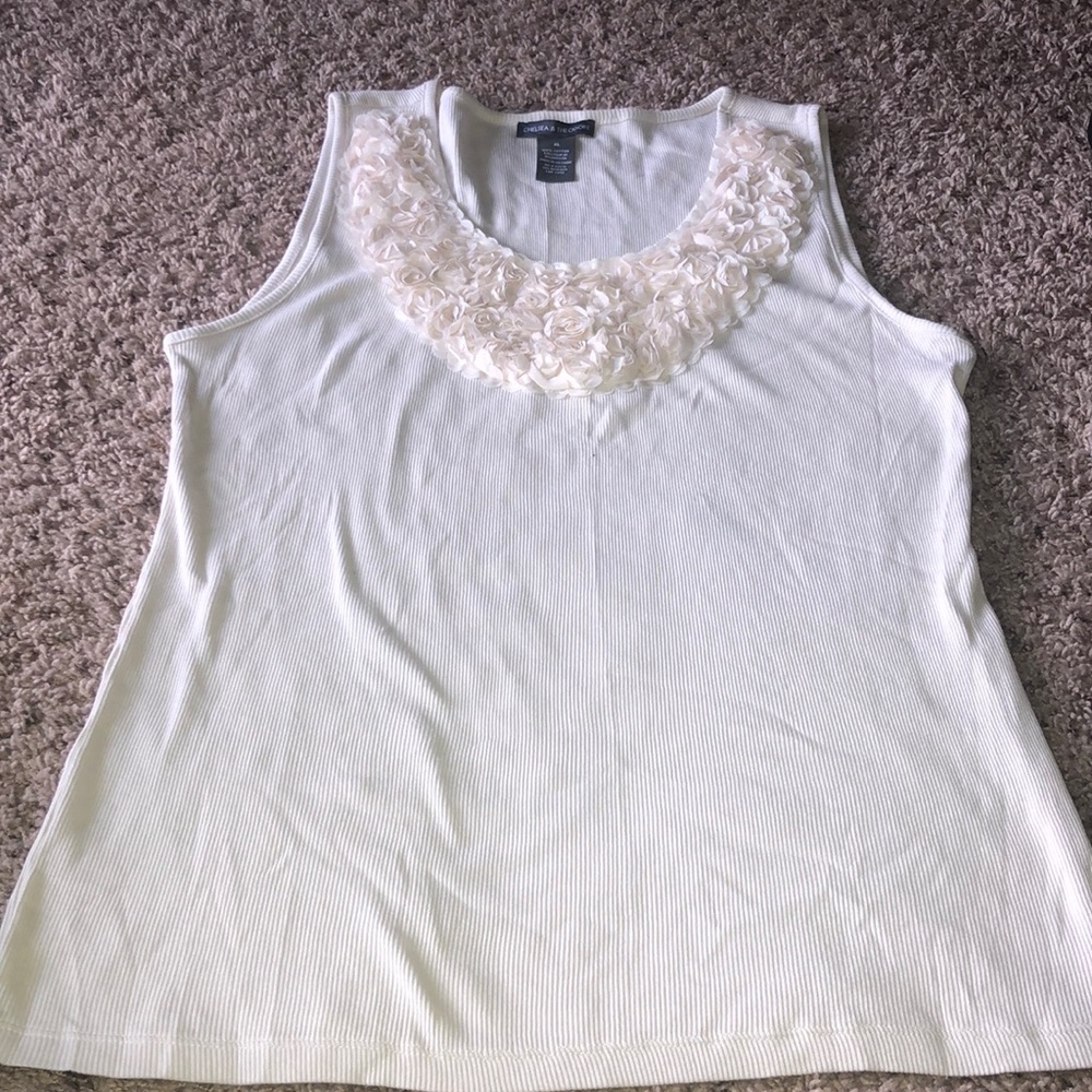 Chelsea & Theodore Pressed Flower Tank - Picture 1 of 3